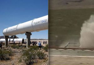 Cestování budoucnosti realitou? Hyperloop zrychlil z nuly na 160 km/hod za 1,1 vteřiny.