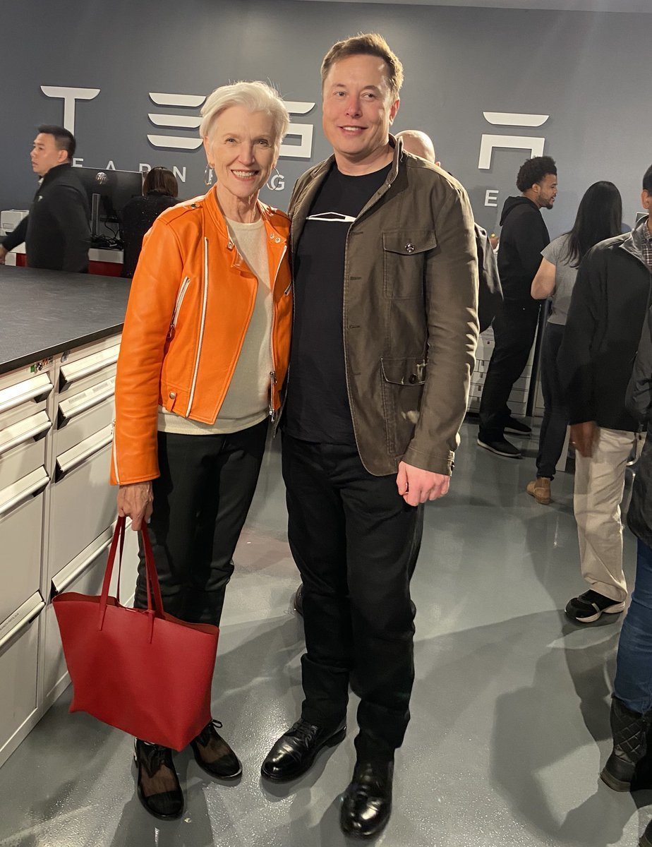 Maye Musk se synem Elonem