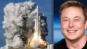 Společnost Elona Muska SpaceX provedla úspěšný test rakety Falcon Heavy.