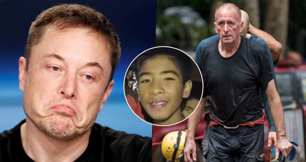 Drsný útok miliardáře na hrdinu-potápěče z thajské jeskyně: Znásilňuje děti, tvrdí Musk