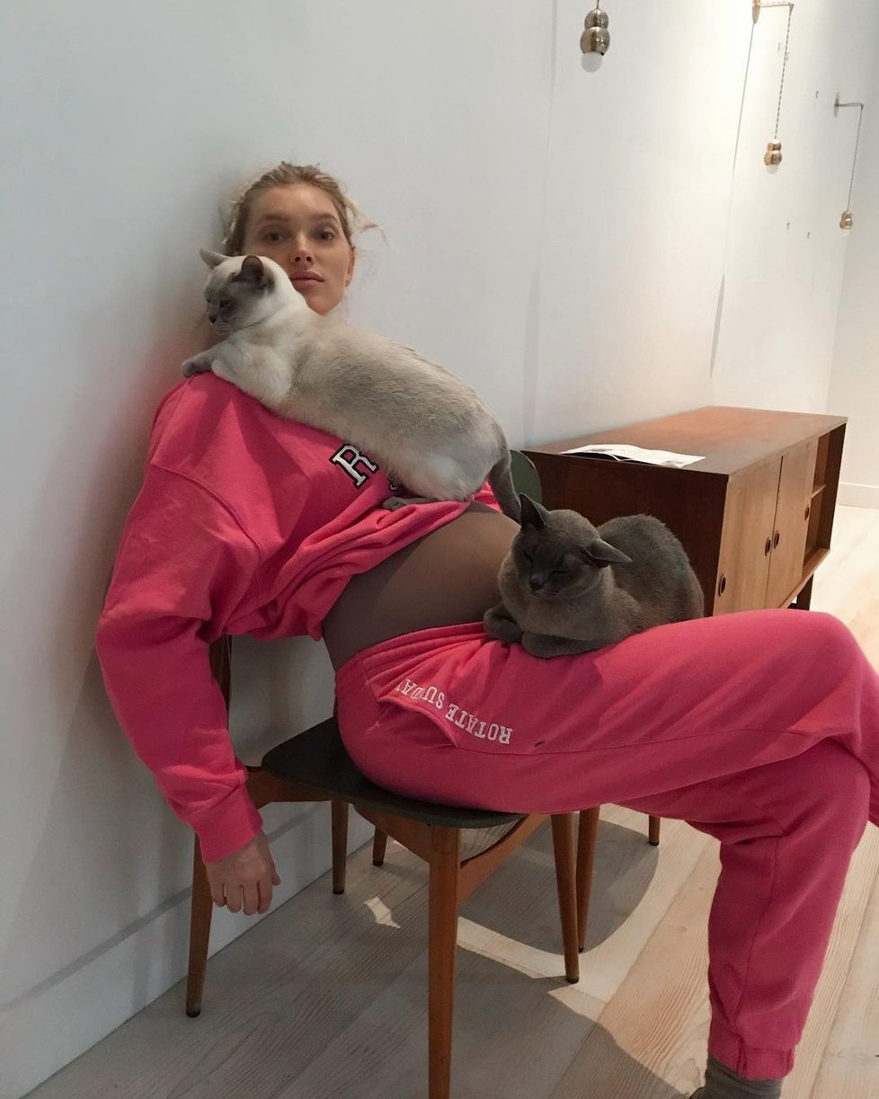 Těhotná modelka Elsa Hosk