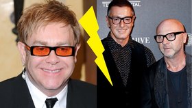 Zpěvák Elton John vyhlásil válku Dolce & Gabbana! Moje děti nejsou syntetické!