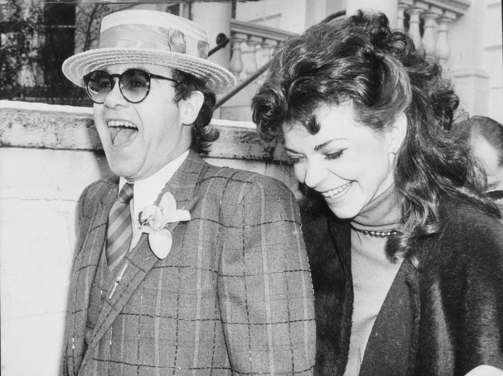 Elton John s exmanželkou Renate Blauel.