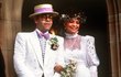 Elton John a Renate Blauelová se brali v Sydney na Valentýna 1984.