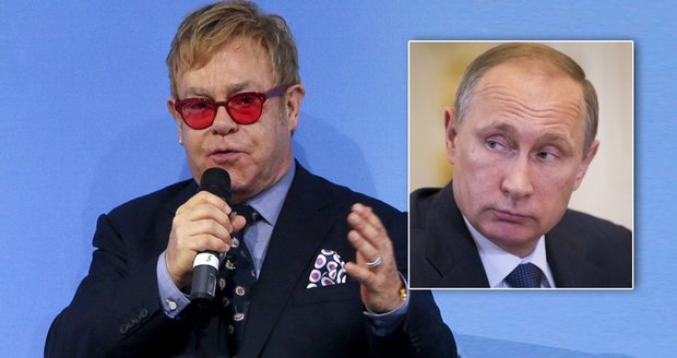 Putin má směšné názory na gaye, chci debatu, říká Elton John