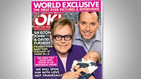 Elton John poprvé ukázal světu syna. To jestli je otcem opravdu on, nebo jeho přítel, zjistí až testy DNA.