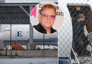 Elton John kvůli závadě letadla prožil hodně žhavé chvilky.