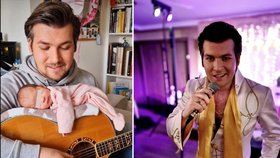 Český Elvis zabodoval: Vyznání s miminkem na kytaře