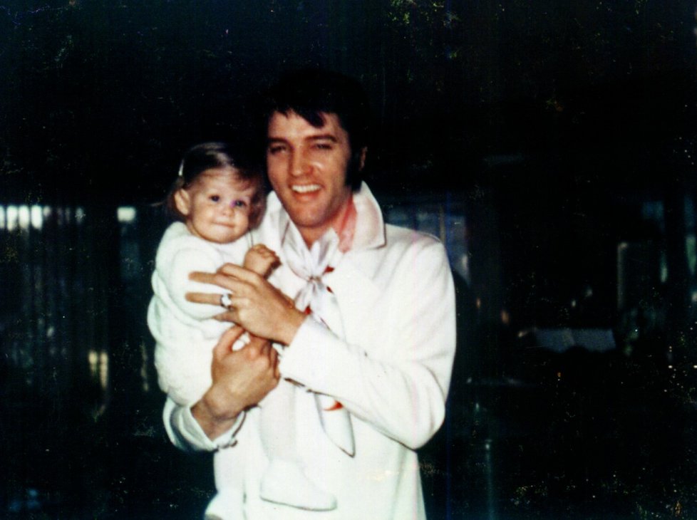 Elvis Presley s dcerou Lisou Marií.
