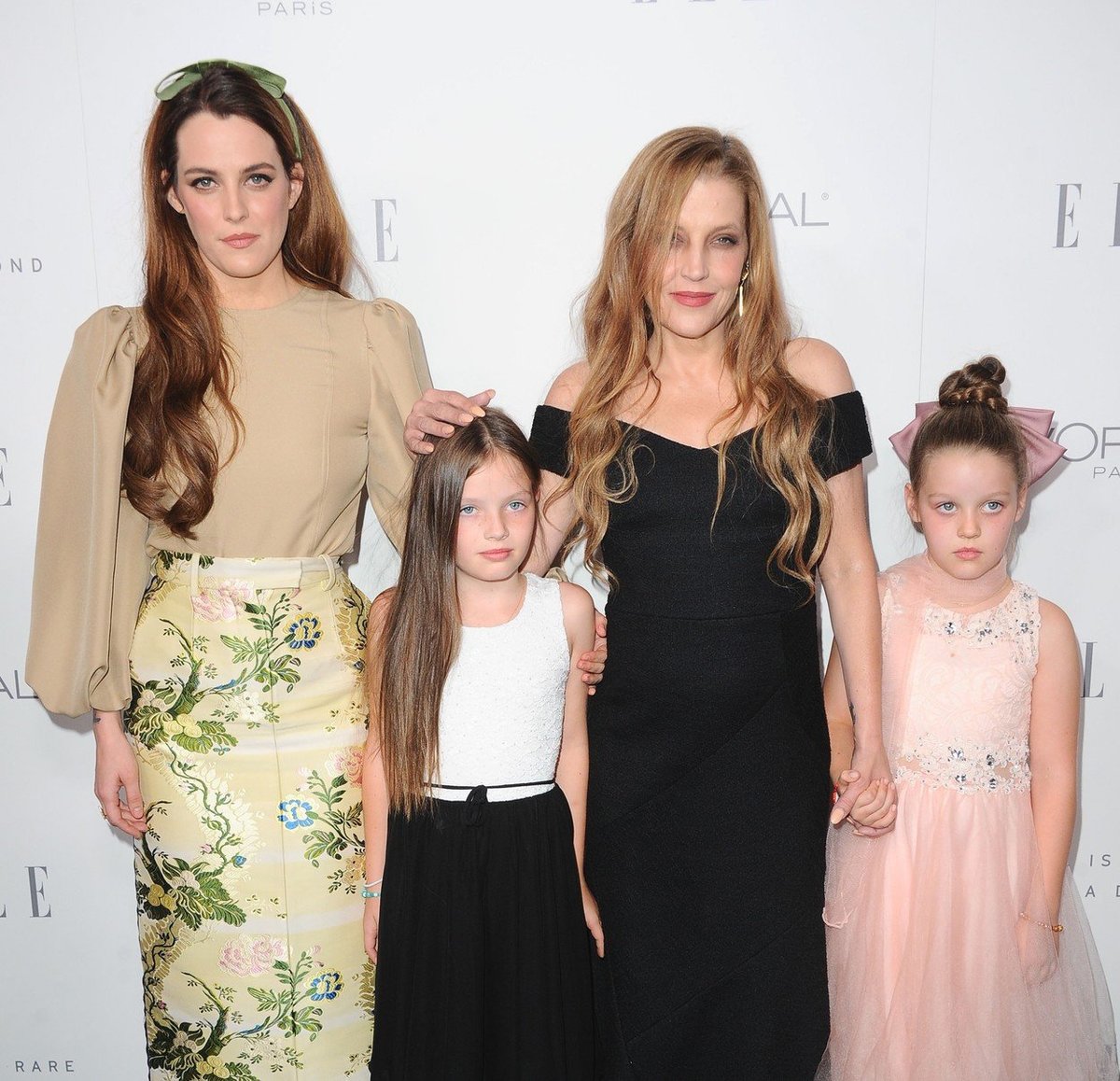 Lisa Marie Presley s dětmi a dospělou dcerou Riley Keough 