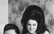 1968. Elvis, Priscilla a jejich dcerka Lisa Marie.