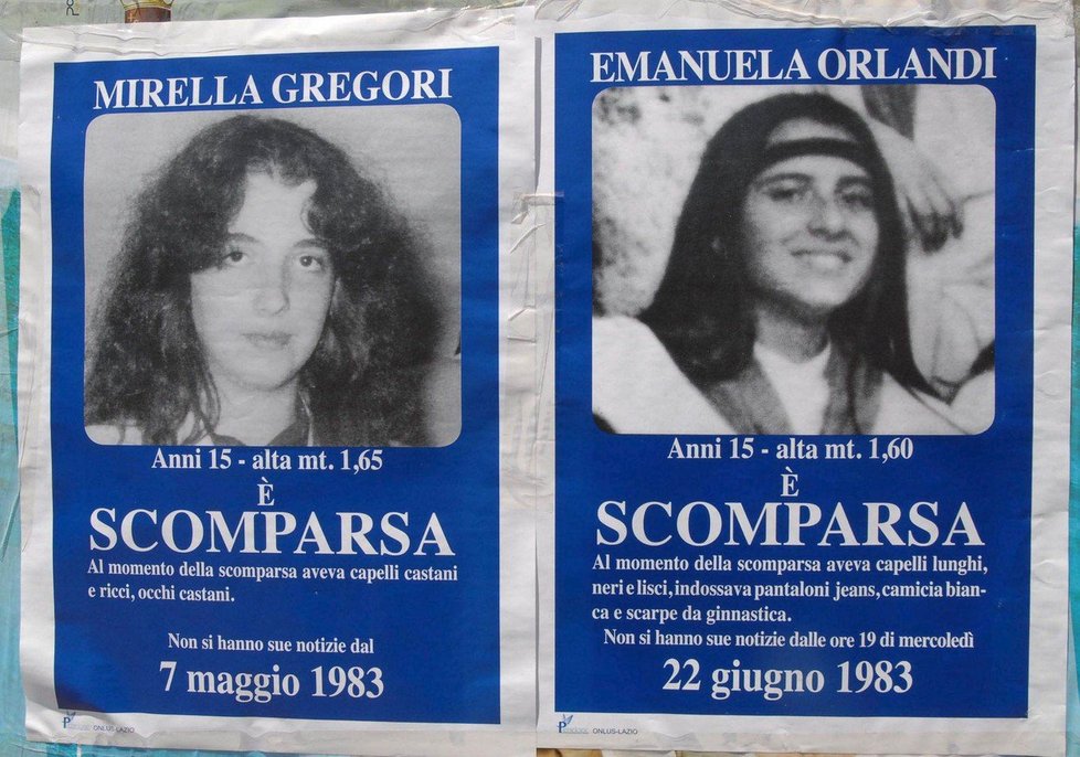Dvojice Italek zmizela v roce 1983 krátce po sobě.