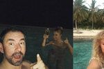Lucie Hunčárová s Emanuelem Ridi si užívali noční koupání na dovolené na Maledivách.