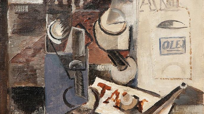 Emil Filla: Holandské zátiší / 1914
olej na lepence / 20,5 x 30,5 cm 
cena: 8 760 000 Kč / Galerie Kodl 30. 11. 2014