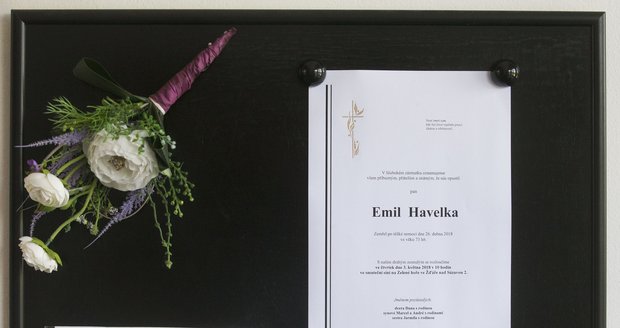 Pohřeb léčitele Emila Havelky