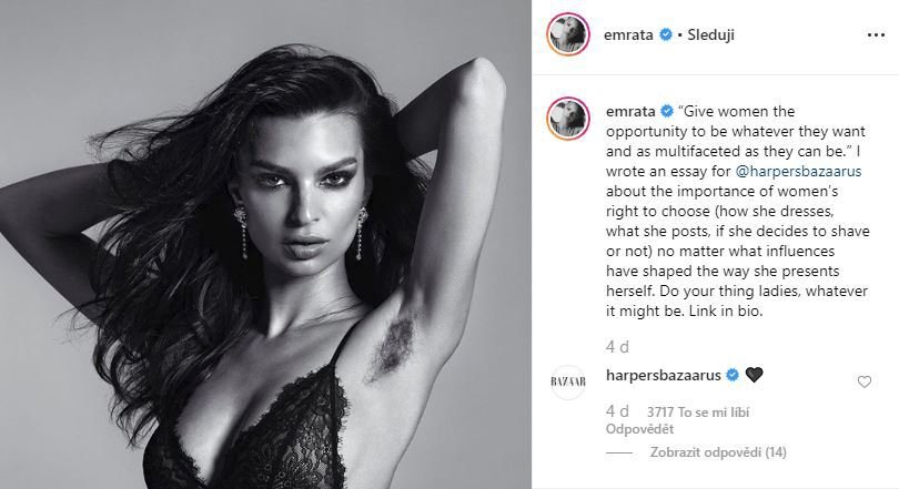 Emily Ratajkowski a její bobřík