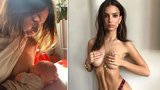 Pohled plný lásky! Kráska Emily Ratajkowská ukázala, jak kojí novorozeného syna