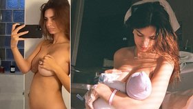 Emily Ratajkowski porodila: První »nahá« fotka s dítětem! Jak se jmenuje?