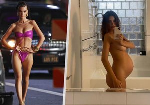 Emily Ratajkowski fotila půl roku po porodu spodní prádlo pro značku Rihanny.