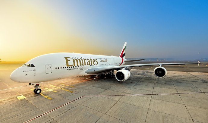 Airbus A380 společnosti Emirates.