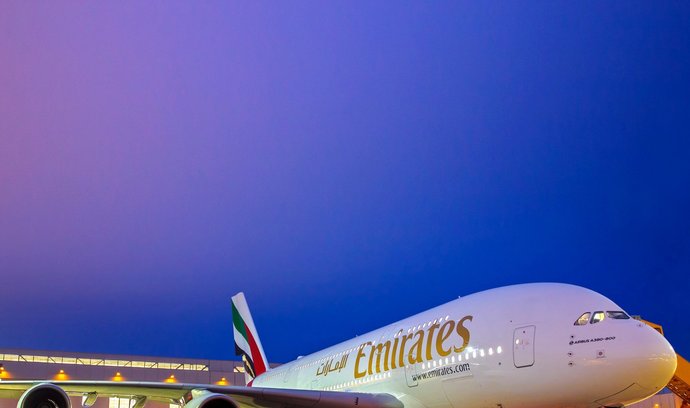 Airbus A380 společnosti Emirates.