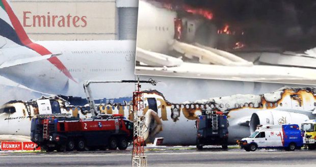 Letadlo s 300 lidmi na palubě vzplálo: Stroj musel v Dubaji nouzově přistát
