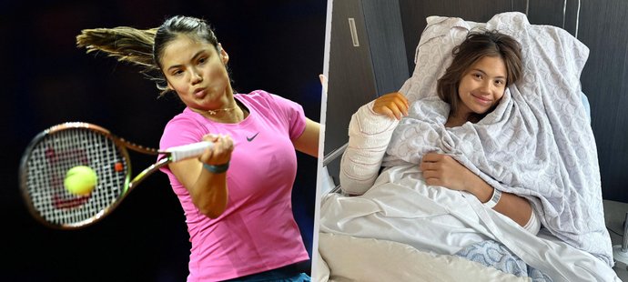 Emma Raducanuová je po operaci pravé ruky.