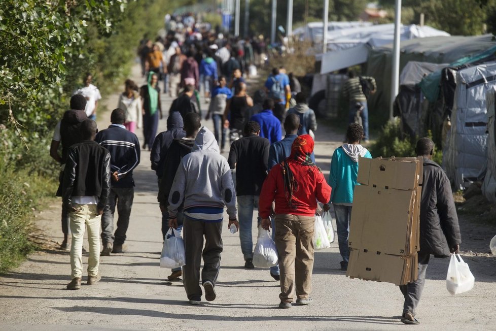 Uprchlický tábor v Calais