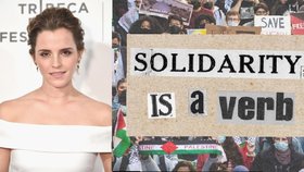 Emma Watsonová vyjádřila Palestincům solidaritu, schytala za to kritiku i pochvaly
