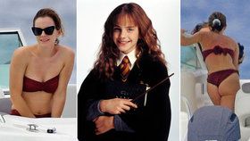 Kouzelný Hermionin zadeček! Krásná Emma Watsonová předvedla bezchybnou postavu v plavkách