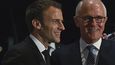 Francouzský prezident Emmanuel Macron a australský premiér Malcolm Turnbull.