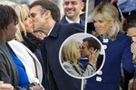 Emmanuel Macron polibky první dámy Brigitte na veřejnosti nešetří