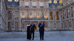 Macronovi vítali Trumpa ve Versailles (17.6.2026).