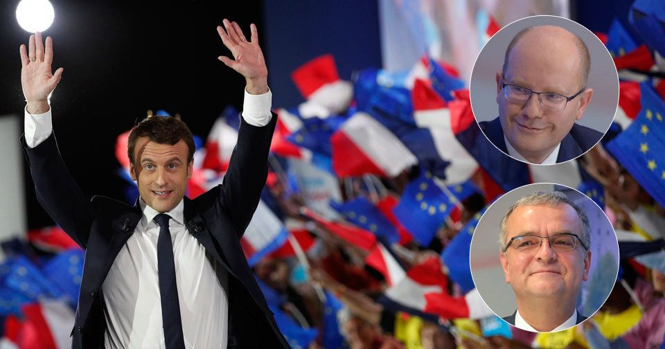 Emmanuel Macron vyhrál francouzské volby, gratulují mu i Sobotka s Kalouskem.