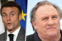 Macron v televizi chválil i přes sexuální skandál „Obelixe“ Depardieua. Schytal kritiku