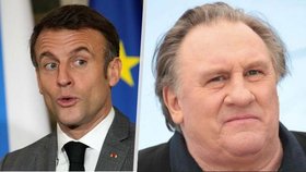 Macron v televizi chválil i přes sexuální skandál „Obelixe“ Depardieua. Schytal kritiku