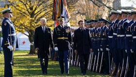 Joe Biden a Emmanuel Macron: Návštěva francouzského prezidenta v Bílém domě (prosinec 2022)