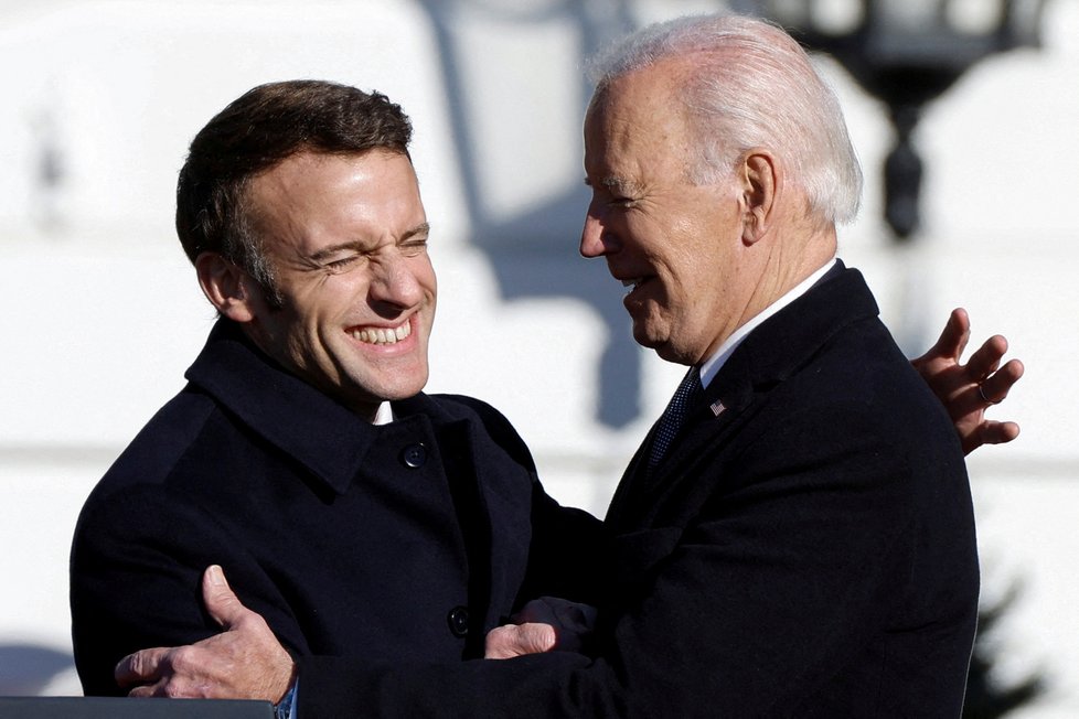 Joe Biden a Emmanuel Macron: Návštěva francouzského prezidenta v Bílém domě (prosinec 2022)