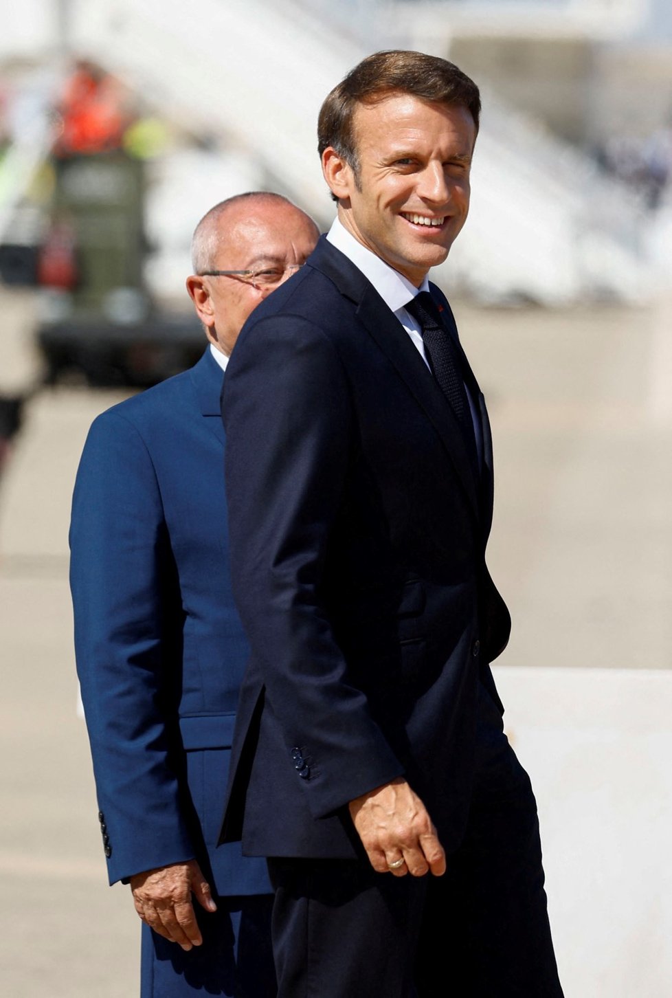 Francouzský prezident Emmanuel Macron na summitu NATO (28.6.2022)