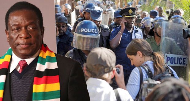 Policie hnala novináře obušky, čekali na poraženého prezidentského kandidáta