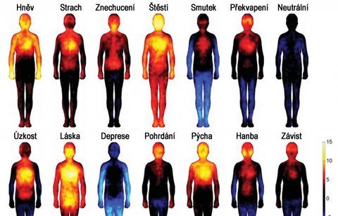 Unikátní teplotní mapa těla: Jak vás rozpálí emoce?