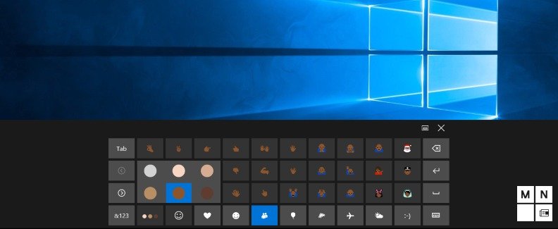 Emoji jsou součástí klávesnice Windows 10. A aby vše bylo korektní, můžete je zapisovat s různou barvou pleti
