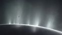 Saturnův měsíc Enceladus