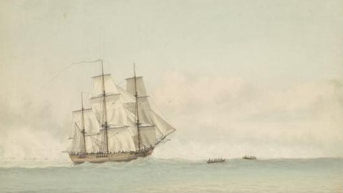 Na lodi HMS Endeavour objevi James Cook Austrálii