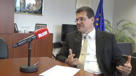 Maroš Šefčovič loni při rozhovoru pro Blesk