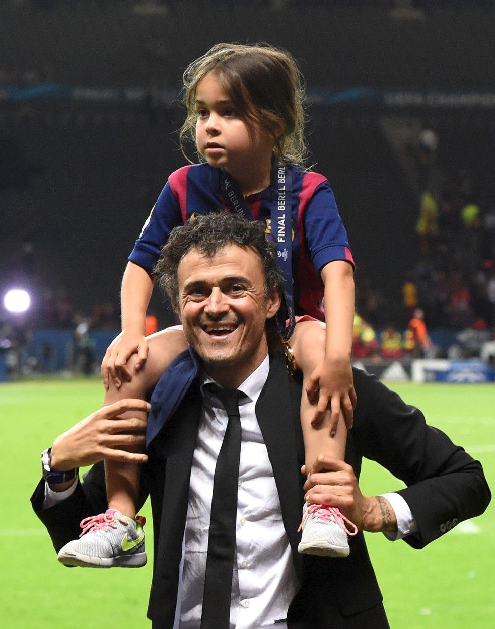 Luis Enrique s dcerkou Xanou, kterou ve čtvrtek zabila rakovina