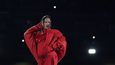 Barbadian singer Rihanna performs during the halftime show of Super Bowl LVII between the Kansas City Chiefs and the Philadelphia Eagles at State Farm Stadium in Glendale, Arizona, on February 12, 2023.,Image: 755621065, License: Rights-managed, Restrictions: , Model Release: no, Credit line: Profimedia