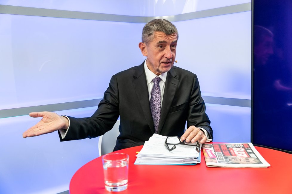 Premiér Andrej Babiš (ANO) byl hostem pořadu Epicentrum