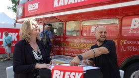 Šéfka Potravinářské komory Dana Večeřová v Epicentru Blesku na Zemi živitelce.