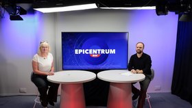 Ředitelka protiepidemického odboru Hygienické stanice hlavního města Prahy Martina Marešová v Epicentru Blesku